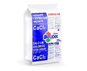 Кальций хлористый "пищ." Fudix™ Россия E-509 Toshkentda hududida, narxi 1 so'm Asl Kimyo korxonasidan - Prom.uz (ID#1027298)