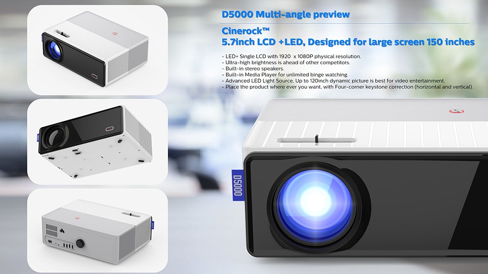 Проектор ViviBright D5000 в Ташкенте цена 1000 сум от PrintMaster - Prom.uz (ID#1256158)