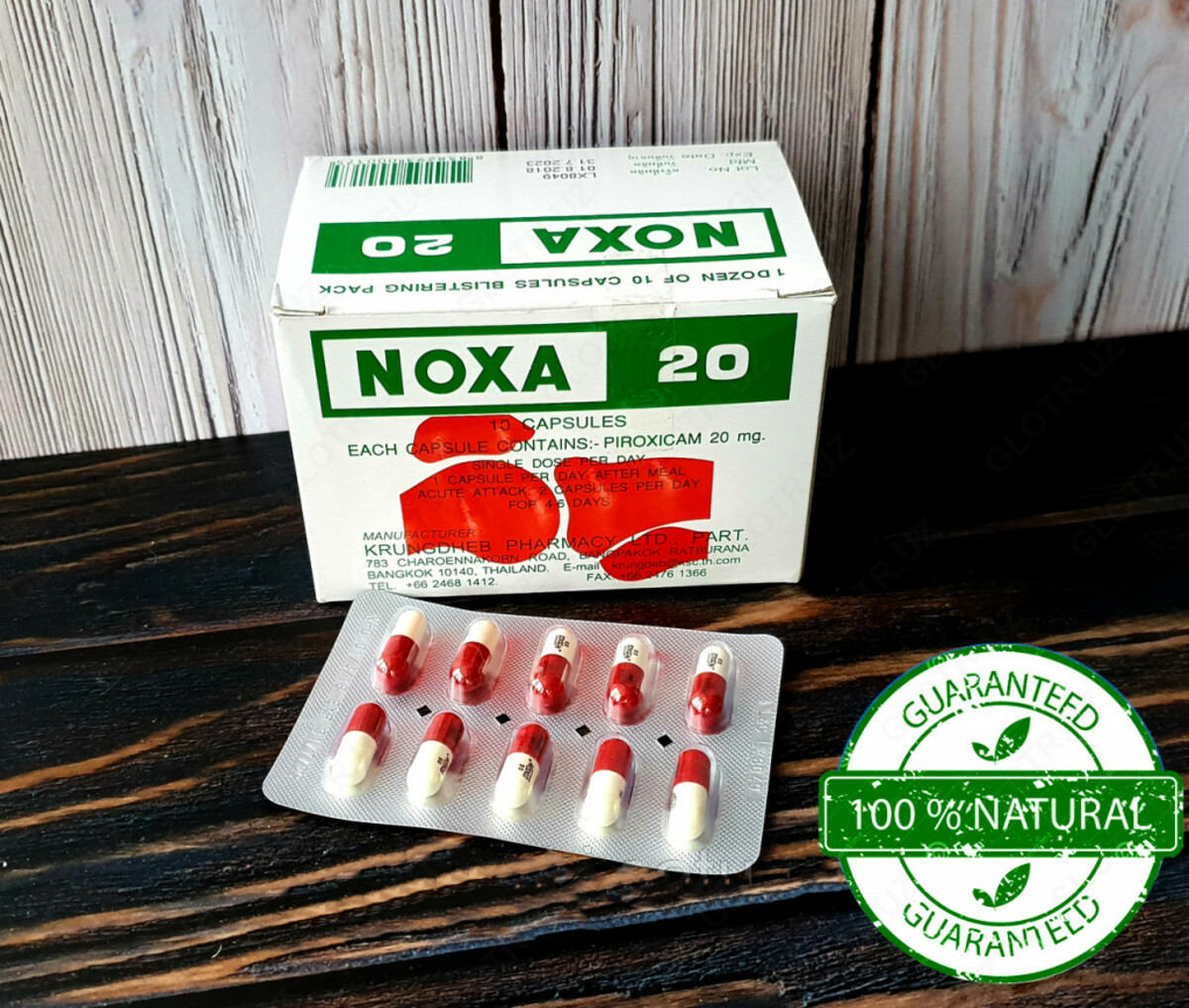 Капсулы NOXA 20 для лечения боли в суставах и позвоночнике в Ташкенте ...