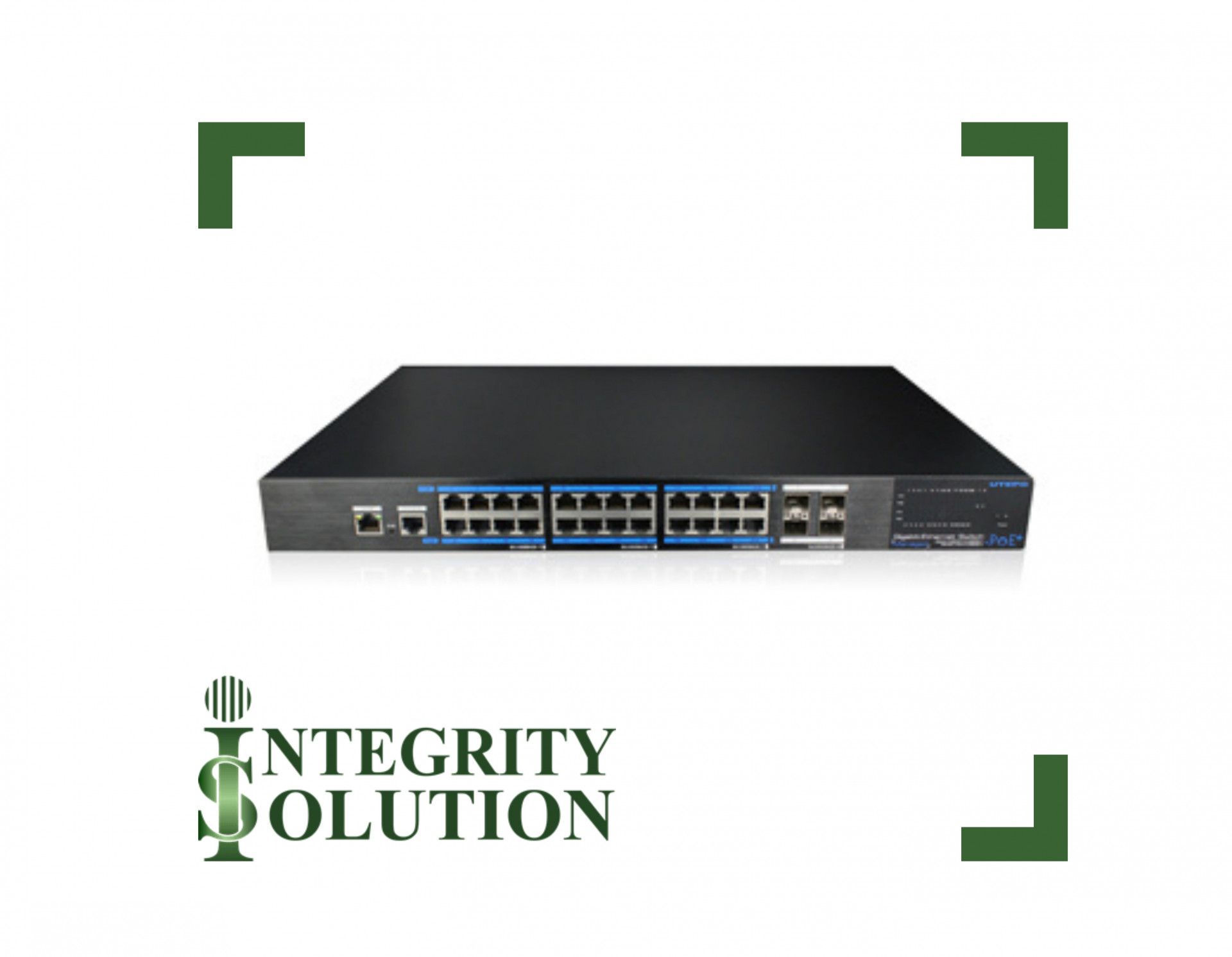 Utepo Коммутатор UTP7524GE-PoE-4GF 24-портовый гигабитный POE, 4 порта ...