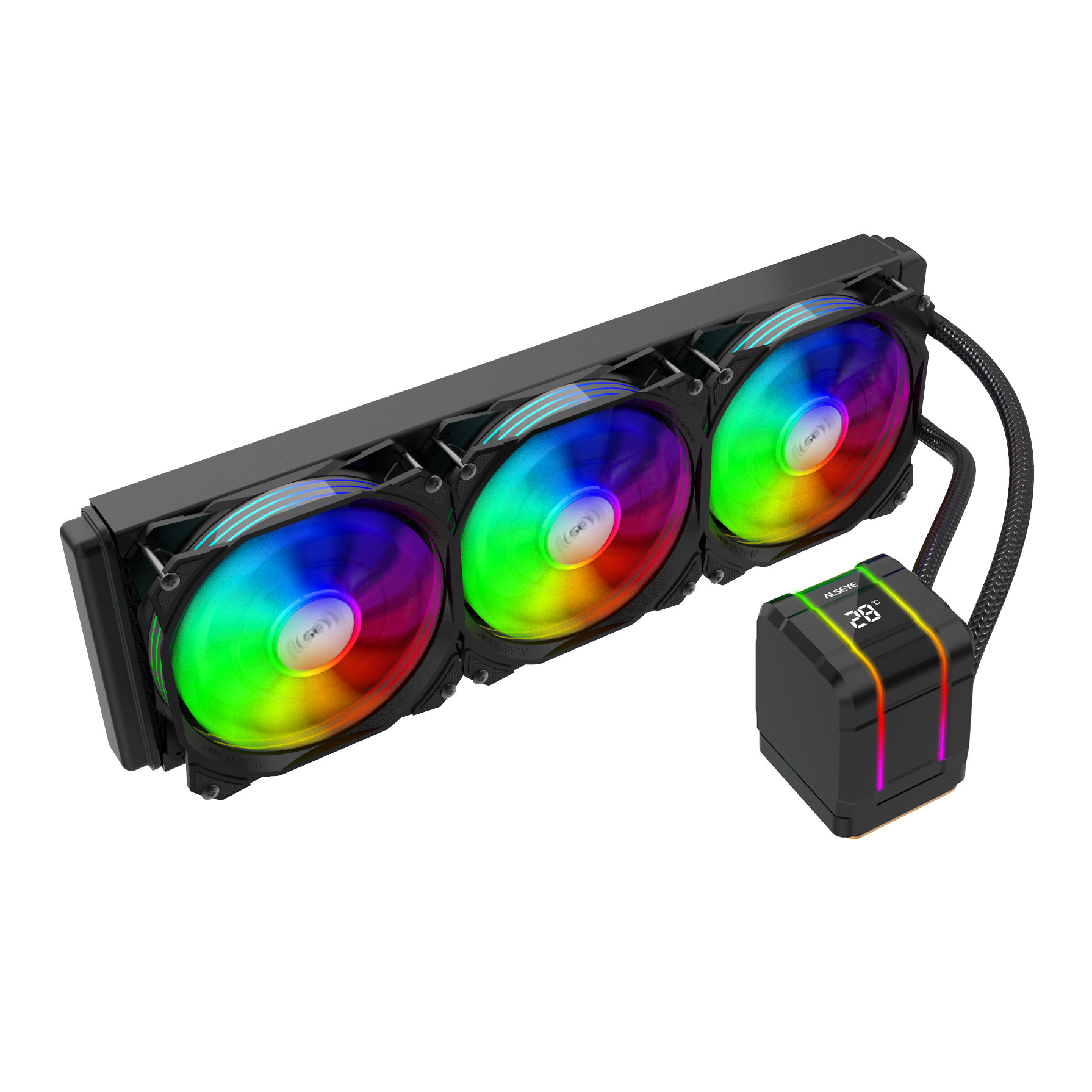 Кулеры жидкостное охлаждение c умный дисплей температуры gpu с ЖК ...
