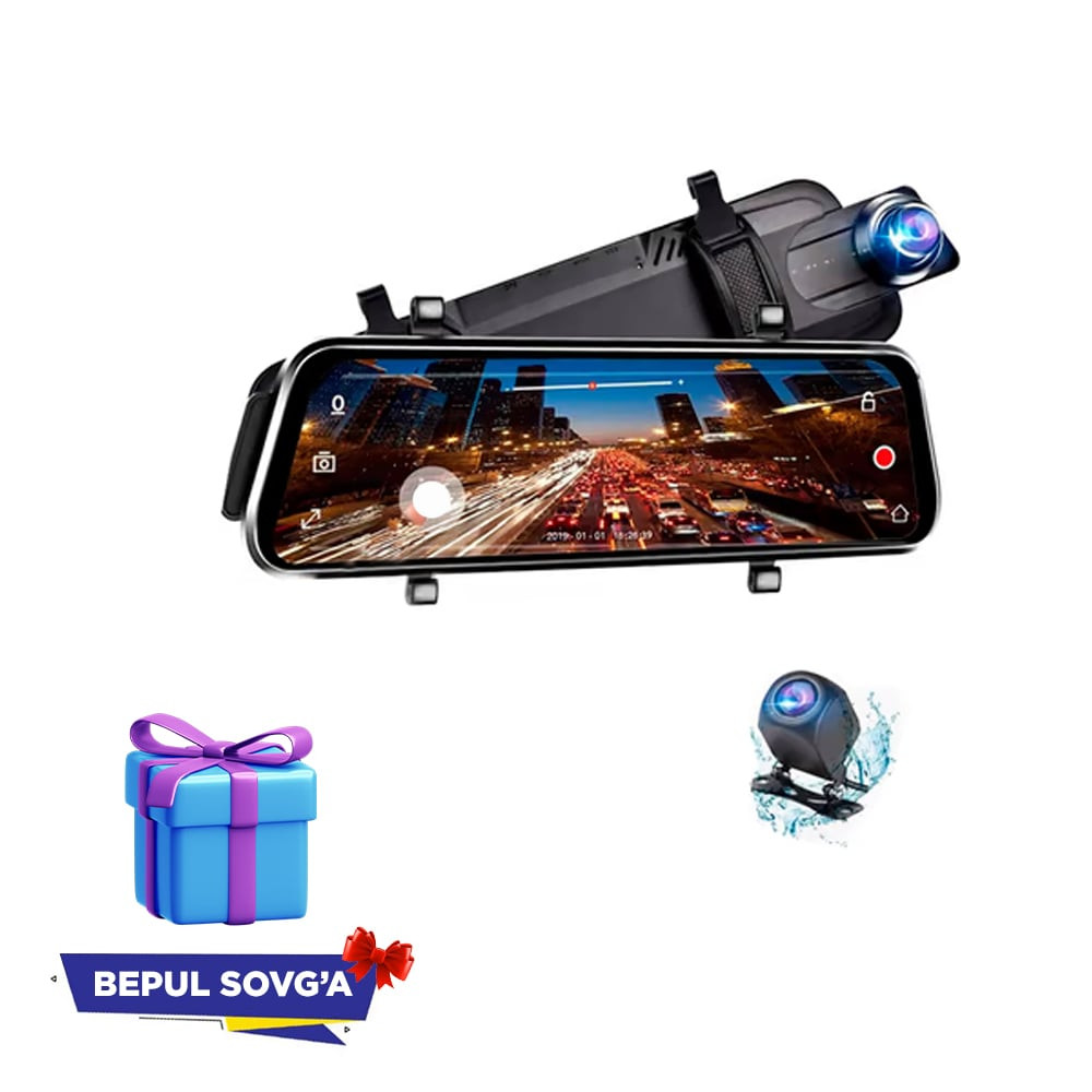 Двухкамерный сенсорный полный экран видеорегистратор Vista V-707 Full ...