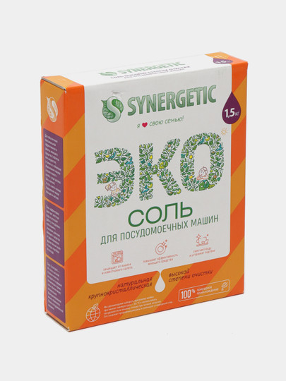 Соль для посудомоечных машин Synergetic, 1500г Toshkentda hududida, narxi 40000 so'm Uzum Market korxonasidan - Prom.uz (ID#1087924)