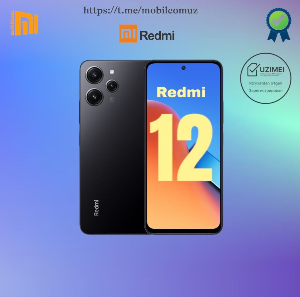 Смартфон Xiaomi Redmi 12 6/128GB в Ташкенте цена 1832772 сум от Shop 38891  - Prom.uz (ID#1214223)