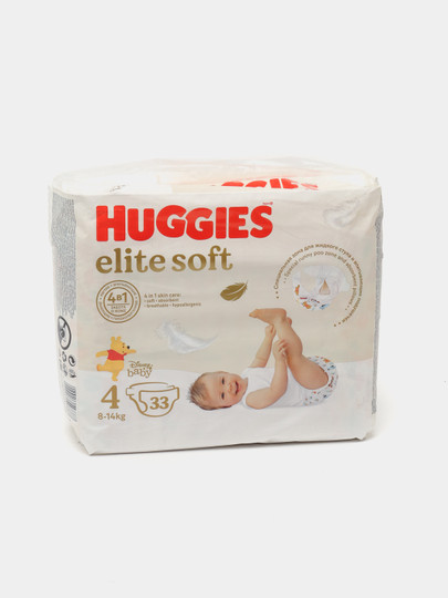Подгузники Huggies Elite Soft 4, 8-14 кг, Jumbo, 33 шт в Ташкенте цена ...