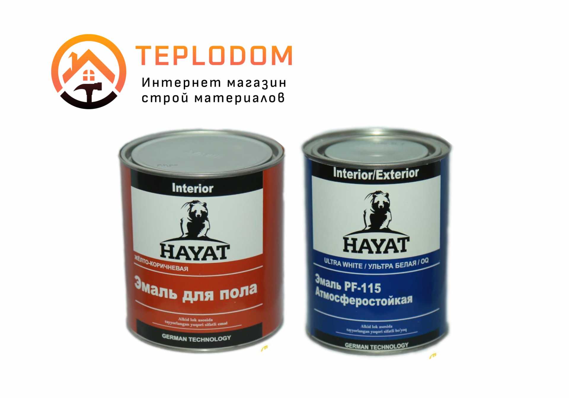 Краска Белая HAYAT (3кг) в Ташкенте цена 115000 сум от ТЕПЛОДОМ - Prom ...