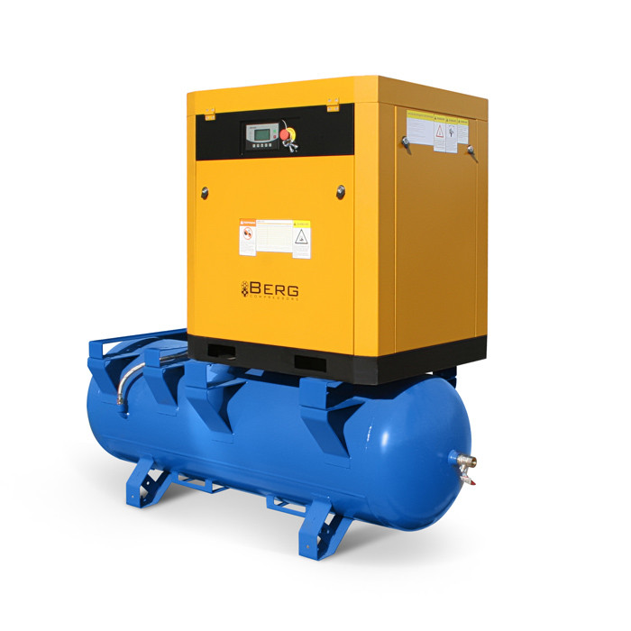 BERG VK-4P-500 tasmali uzatmali vintli kompressor, bosim 12 bar Toshkentda hududida, narxi 47790810 so'm BERG COMPRESSORS korxonasidan - Prom.uz (ID#1135396)
