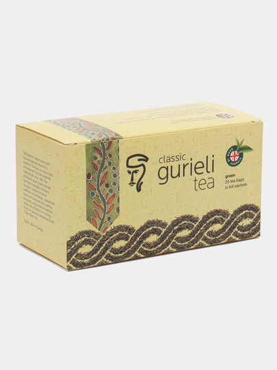 Чай зеленый Gurieli в пакетиках, 25 шт * 2 гр Toshkentda hududida, narxi 14000 so'm Uzum Market korxonasidan - Prom.uz (ID#1087001)