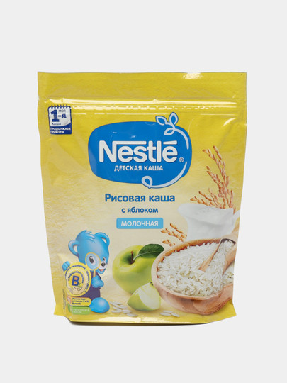 Молочная рисовая каша Nestle, с яблоком, 220гр в Ташкенте цена 25000 ...