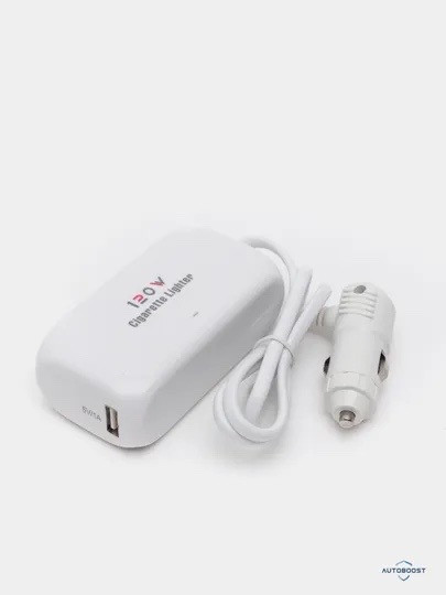 Разветвитель прикуривателя 12В-24В, 3 гнезда+2*USB Toshkentda hududida ...