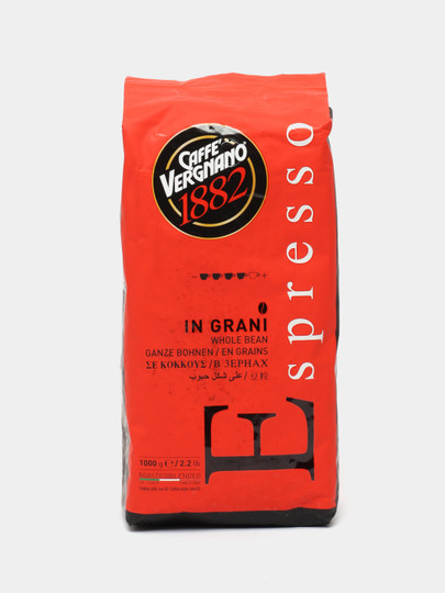 Кофе в зернах Vergnano Espresso Casa, 1 кг Toshkentda hududida, narxi 278800 so'm Uzum Market korxonasidan - Prom.uz (ID#1087132)