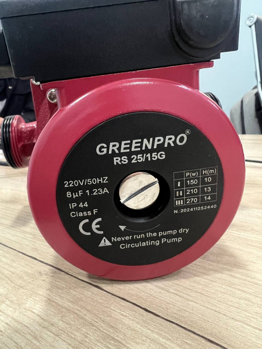 Циркуляционный насос GREENPRO Sirkulatsiya nasos ORGINAL RS 25/15G-180 Toshkentda hududida, narxi 907679 so'm SHIMGE ORIKZOR SHOWROOM korxonasidan - Prom.uz (ID#1354347)