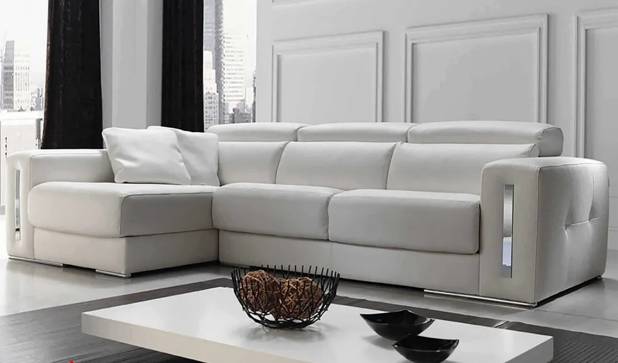 Современные угловые диваны для гостиной. Pedro Ortiz: Marga: диван угловой (Gris). Диваны для гостиной. Красивые диваны в гостиную. Стильный диван для гостиной в современном стиле.