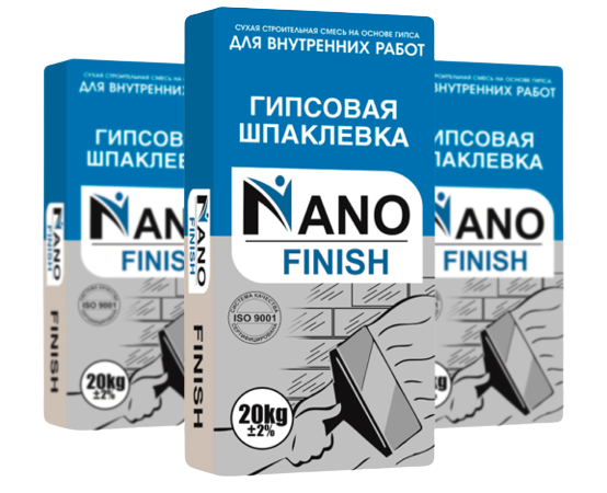 Гипсовая шпаклевка FINISH NANO