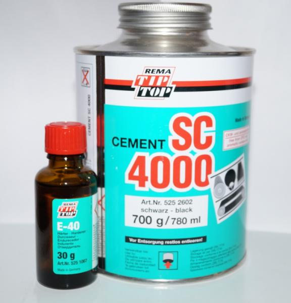 Клей Сement Rema tip top SC4000 (780мл/700гр) с отвердителем Е40 (30гр ...