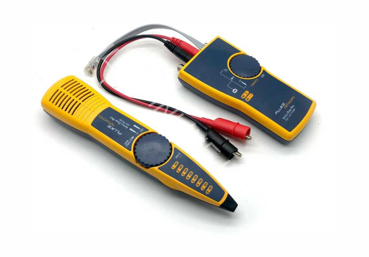 Тонгенератор. Набор для трассировки кабелей Fluke MT-8200-60-Kit. Набор для трассировки кабелей Fluke Networks INTELLITONE Pro 200. Набор для трассировки кабелей Fluke Networks INTELLITONE 200 MT-8200-60-Kit. Fluke INTELLITONE 200 Probe MT-8200-63a.