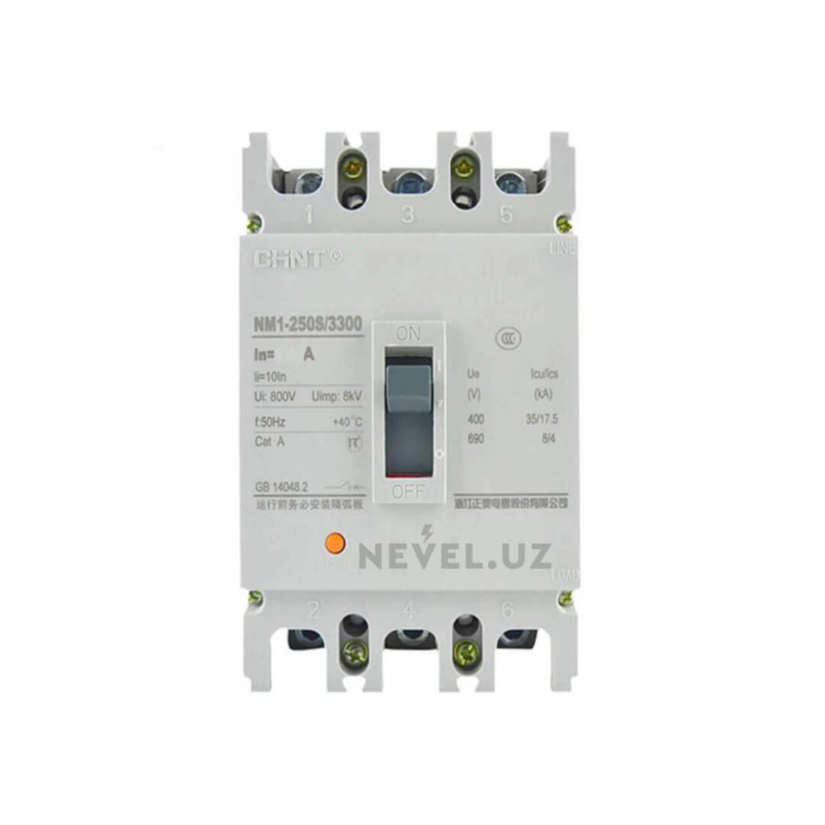 Автоматический выключатель NM1-250S/3Р 160A 25кА Toshkentda hududida, narxi 355000 so'm Nevel.Uz korxonasidan - Prom.uz (ID#139254)