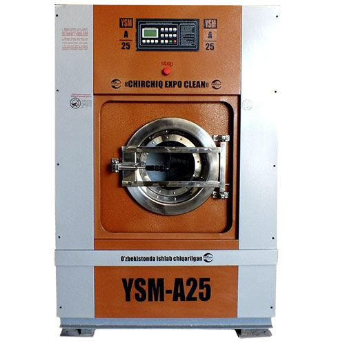 Промышленная подрессоренная стирально-отжимная машина на независимой подвеске для прачечной серии YSM-A 25кг автомат