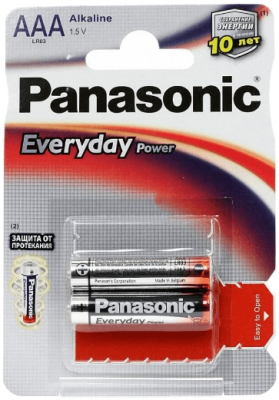 Батарейка Panasonic Everyday Power AAA/LR03, 2 шт.