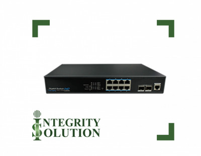 Utepo Коммутатор UTP3-GSW0802S-MTP150   8-портов 1000Mbps POE + 2x1000M SFP Integrity Solution