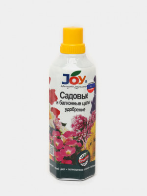 Удобрение для садовых и балконных цветов Joy, 1 л