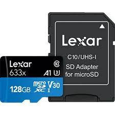 Карта памяти Lexar 633x 128 GB Micro SD Trans-Flash, TF карта SDXC V30, A1, C10