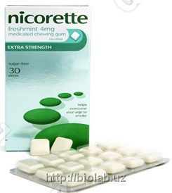 Жевательная резинка nicorette