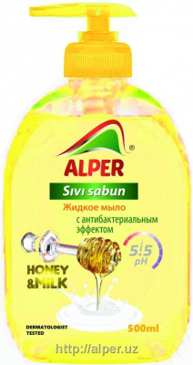 Жидкое мыло “Alper” - Мёд и молоко 500 мл