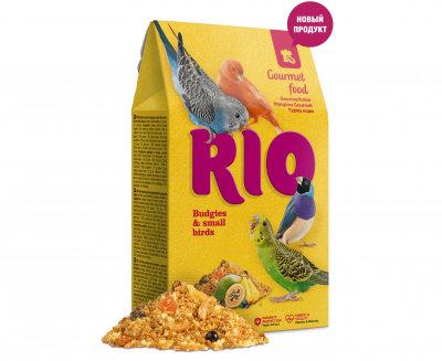 Rio гурмэ корм для волнистых попугайчиков и мелких птиц 250гр