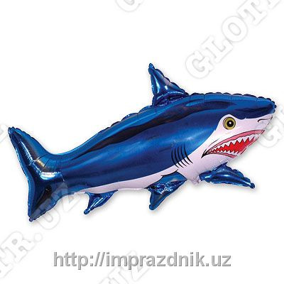 Шары фольгированные "Морская акула"
