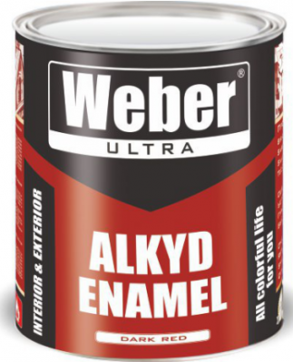Эмаль ALKID ENAMEL DARK RED (глянцевая) 2,7 кг
