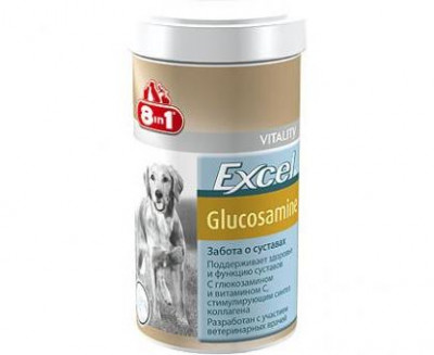Добавка для собак 8in1 excel glucosamine (глюкозамин) 1 таб