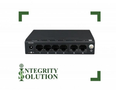 Utepo Коммутатор SF6P-FHM 4-портовый POE 10/100 Mbps, 2  uplink порта 100Mbps  Integrity Solution