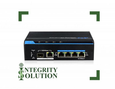 Utepo Коммутатор UTP7204E-POE-A1 4-порта 10/100Mbps POE с 100M SFP порт, SM, двойной на 20км Integrity Solution