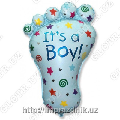 Фольгированный шар ножка " It's a boy "