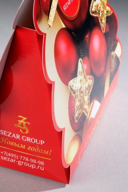 Новогодняя коробка для конфет sezar group