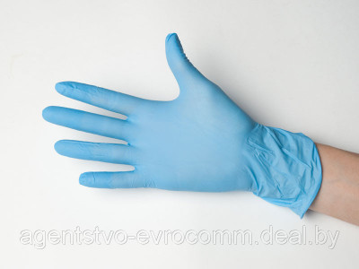 Перчатки одноразовые нестерильные, нитриловые M синие (WRP/Малайзия)