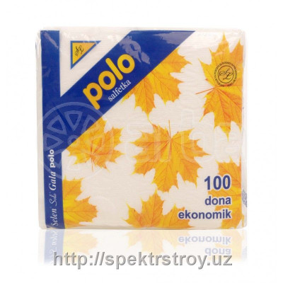 Салфетки бумажные Polo 100 шт