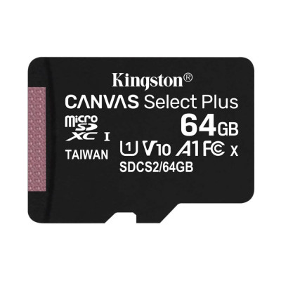 Карта памяти Kingston Canvas Select microSDCS/64GB