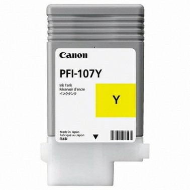 Картридж PFI107 BK (130 ml) для плоттера Canon IPF770/670